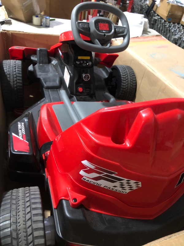 Photo 8 of * used * please see all images * 
ELEMARA Electric Go Kart for Kids, 12V 2WD Battery Powered Ride