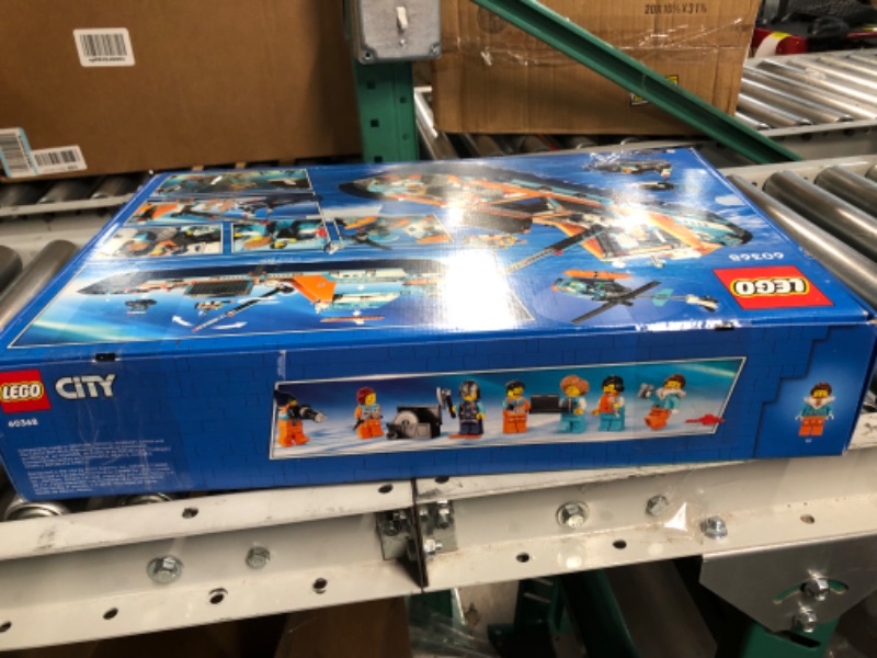 Photo 1 of *LOOKS NEW. LEGO City Arctic Explorer Ship 60368 Building Toy Set, Fun Toy Gift for 7 Year Old Boys and Girls, with a Floatable Boat, Helicopter, Dinghy, ROV Sub, Viking Shipwreck, 7 Minifigures and an Orca