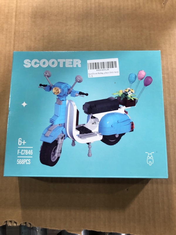 Photo 2 of Bourvill Motorcycle Vehicle Scooter Building Kit, 6-12 Years Old 