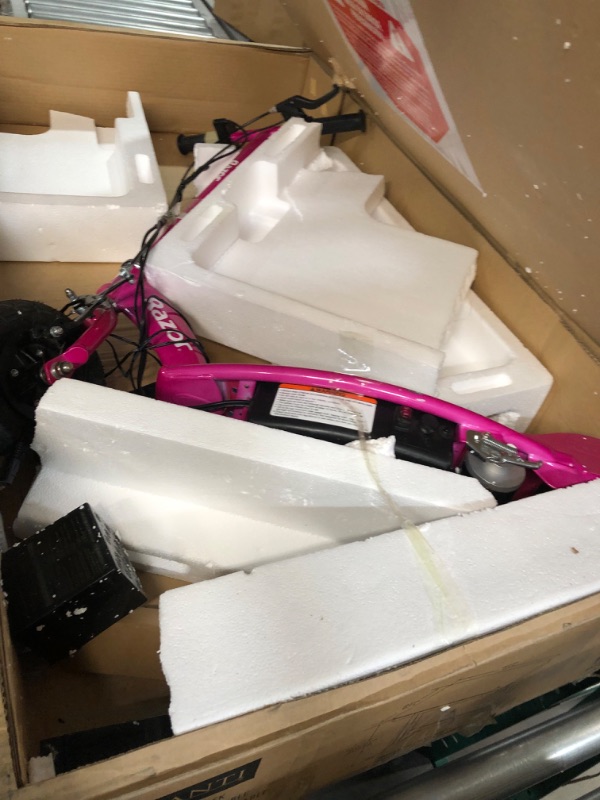 Photo 5 of **PARTS ONLY/NON-REFUNDABLE**
Razor 13111261 E100 Electric Scooter (Pink)