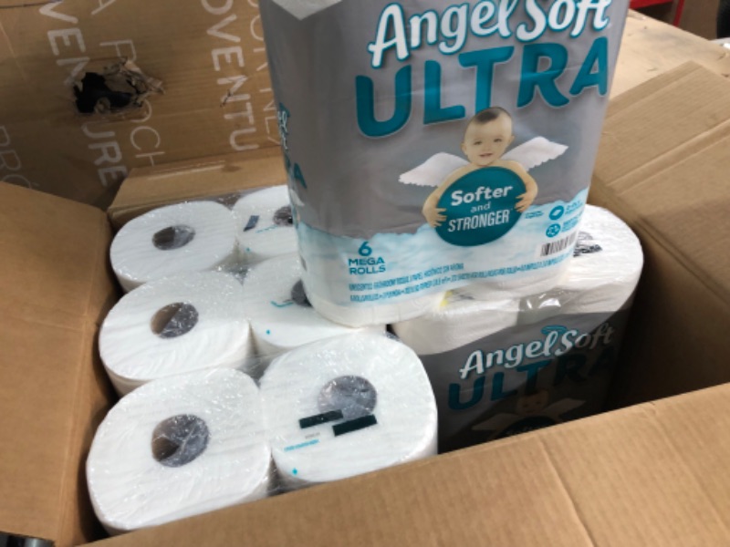 Photo 3 of Angel Soft® Ultra Toilet Paper, 36 Mega Rolls, 2-Ply Bath Tissue 36 Count (Pack of 1)