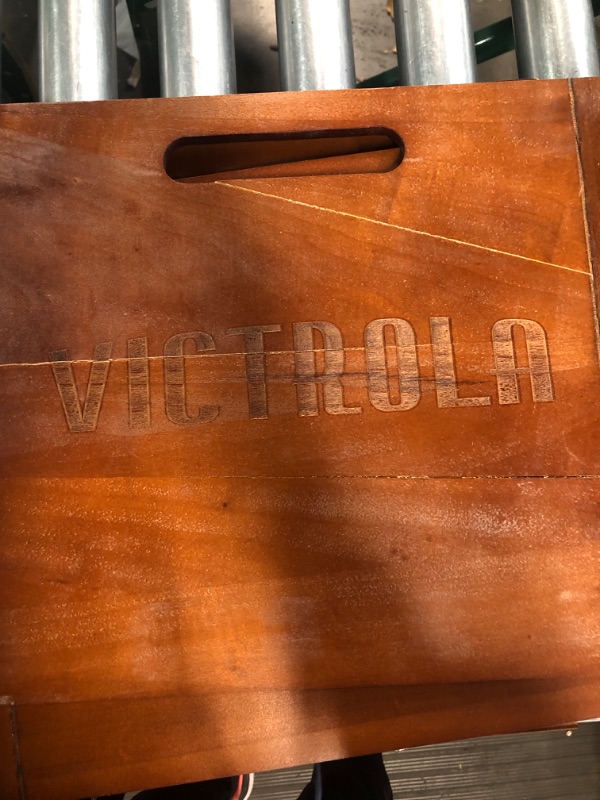 Photo 2 of * damaged * see all images * 
Victrola Wooden Record Crate Espresso Modern