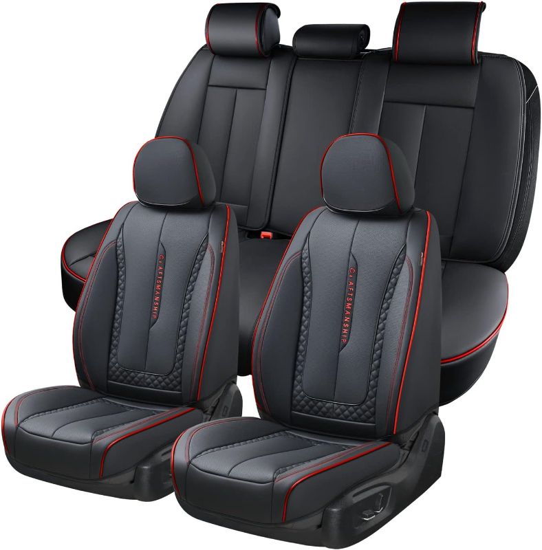 Photo 1 of Coverado Seat Covers, Breathable Faux Leather Car Seat Protectors 