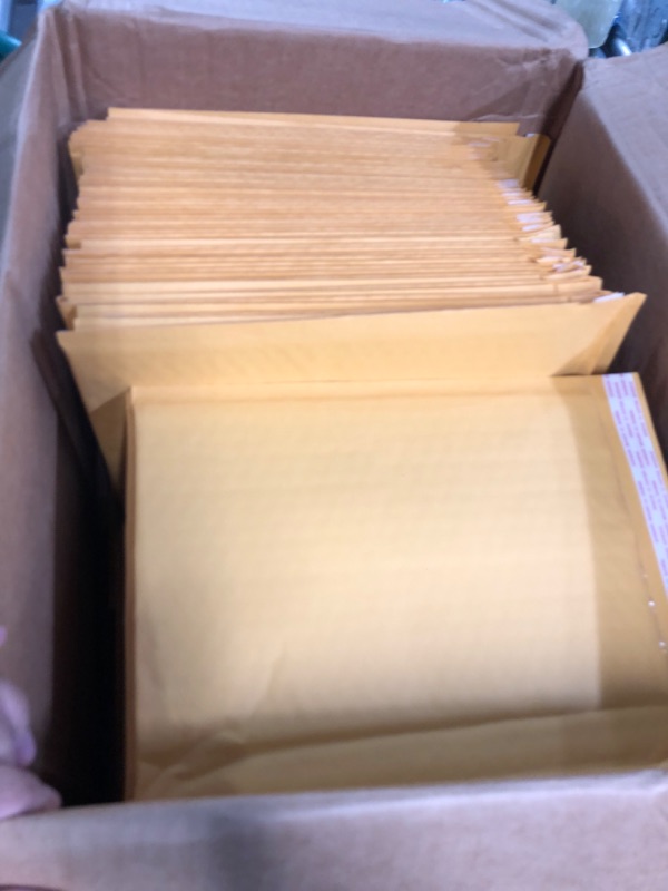 Photo 2 of SALES4LESS #2 8.5x12 Inches Kraft Bubble Mailers Shipping Padded Envelopes Pack of 100, Gold (KBM8512-100)