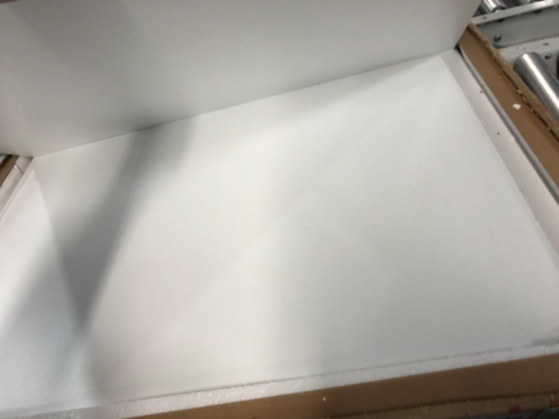 Photo 1 of HT Design Kipp Cross Legs Wooden Frame Rectengular Coffee Table for Living Rooms with Interior Shelving, Walnut/White