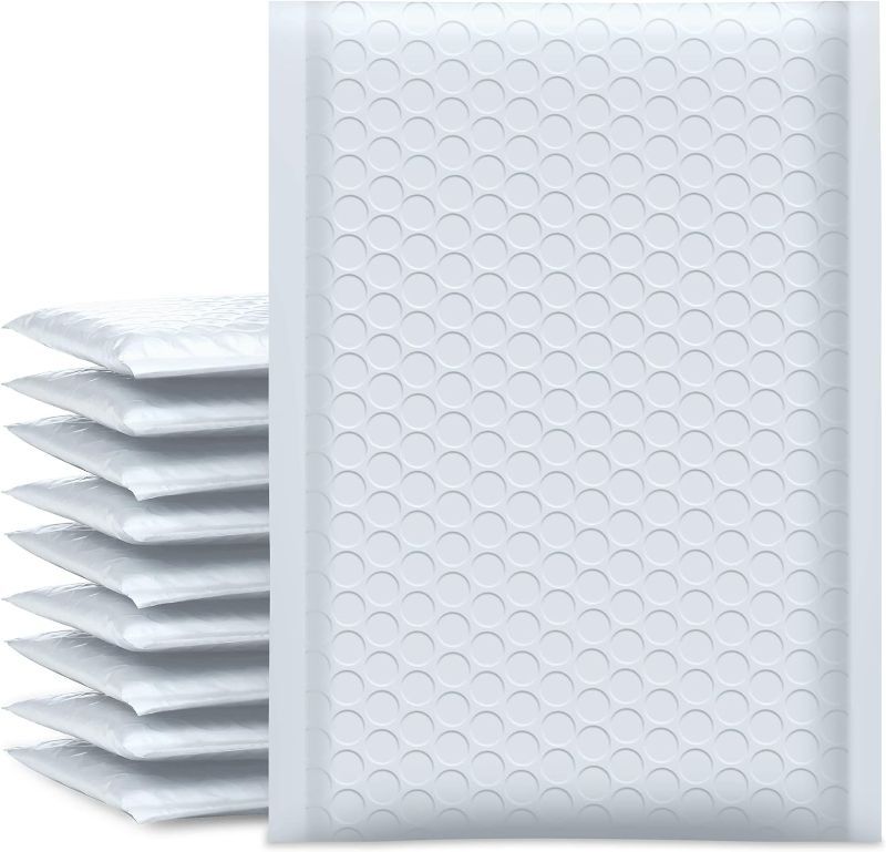 Photo 1 of *STOCK PHOTO FOR REFERENCE ONLY. Bubble Mailers7x9 Inch White 50 Padded Envelopes Small