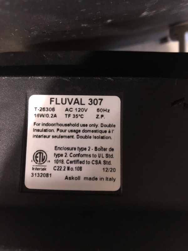 Photo 5 of **PARTS ONLY** **USED** Fluval 07 Series Performance Canister Filter for Aquariums 307