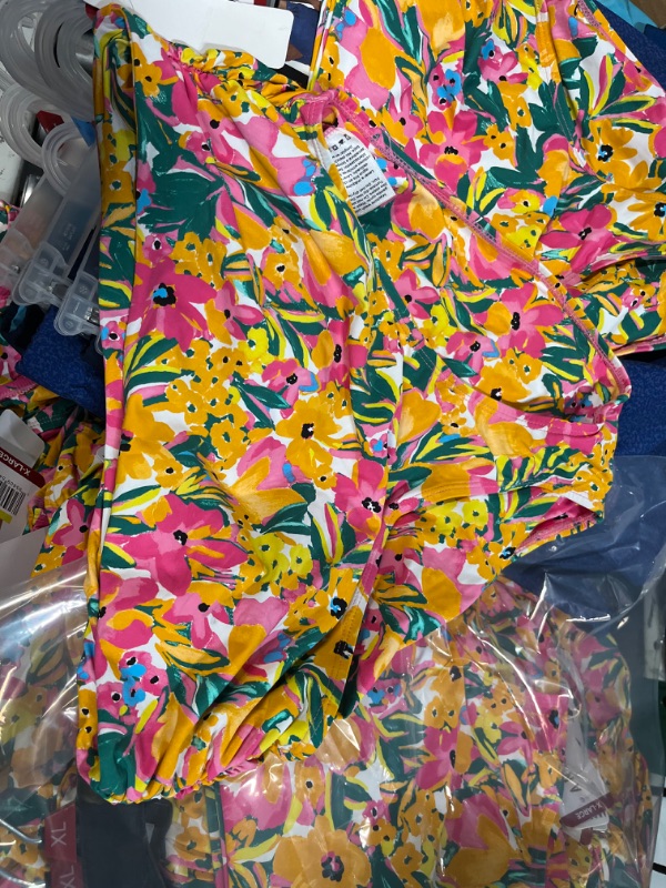 Photo 1 of Anne Cole Limited Edition Ladies Convertible High Waist Shirred Swim Bottom (Sunshine Floral XL)PACK OF 7
