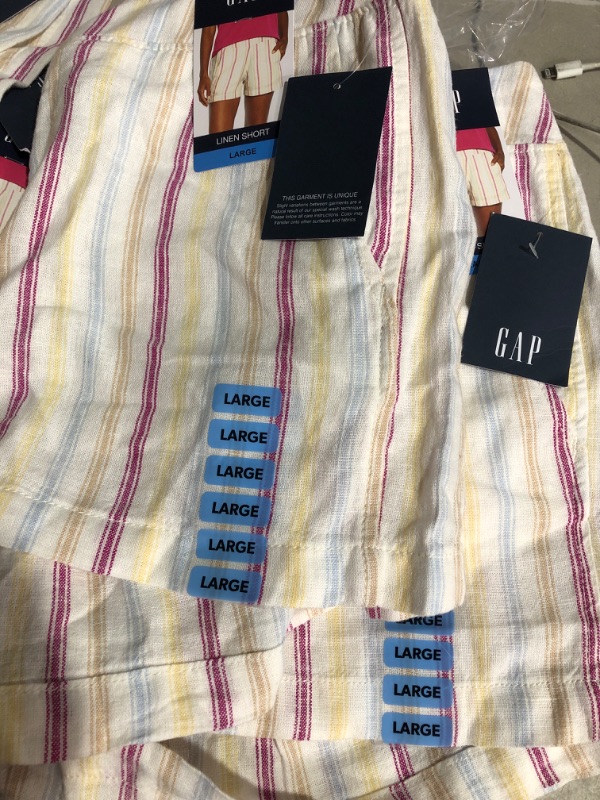 Photo 2 of Gap Ladies Linen Pull On Elastic Waistband ShortPACK OF 5 