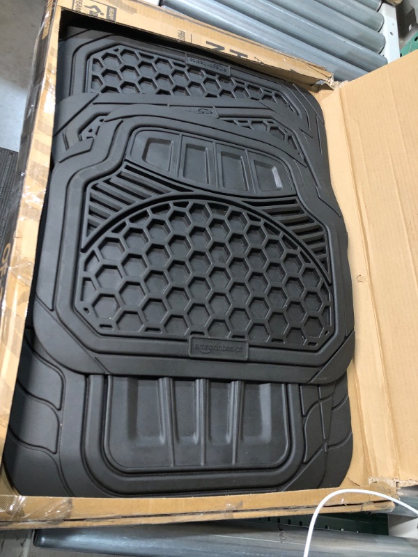 Photo 2 of **SEE NOTES** Motor Trend FlexTough Performance All Weather Rubber Car Floor Mats - 3 Piece Floor Mats 