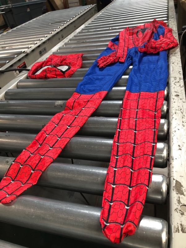 Photo 4 of **SEE NOTES** Spider-Man Official Youth Suit - Spandex Jumpsuit