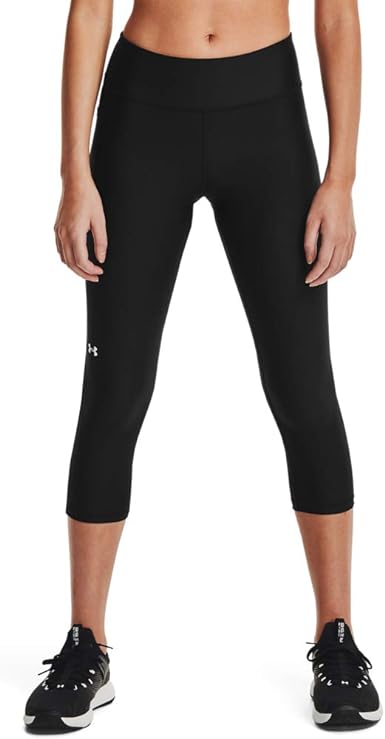 Photo 1 of **SEE NOTES** Under Armour Women's HeatGear Mid No-Slip Waistband Pocketed Capri 