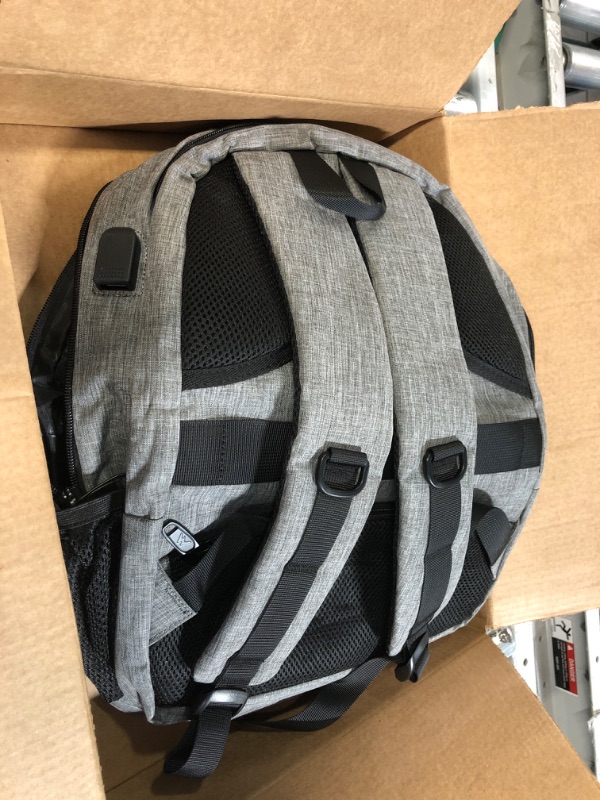 Photo 4 of PREVIOUSLY OWNED- Travel Laptop Backpack, Grey 15.6 Inch Austere