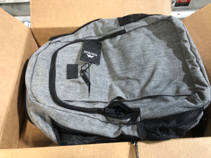 Photo 2 of PREVIOUSLY OWNED- Travel Laptop Backpack, Grey 15.6 Inch Austere