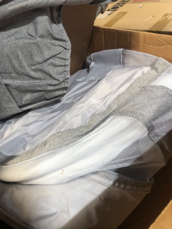 Photo 1 of **SEE NOTES**   Baby Delight Beside Me Doze Deluxe Baby Bassinet, Bedside Sleeper, Foldable, Removeable Canopy, Pebble Grey
