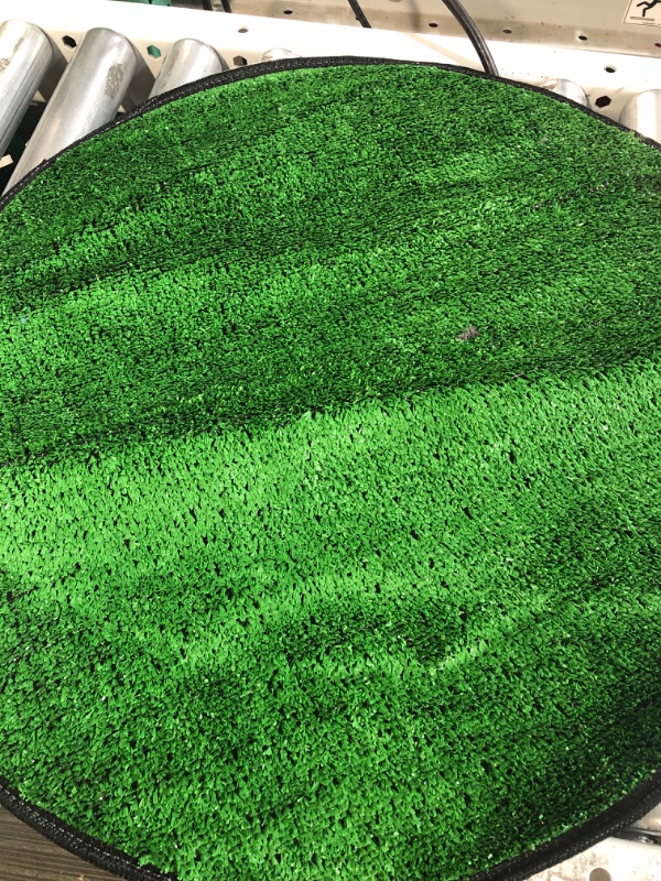 Photo 2 of  Artificial Grass Turf Indoor Outdoor Green Grass -- 2' ROUND