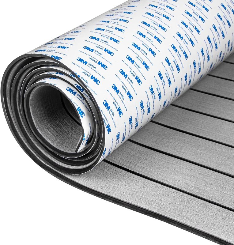 Photo 1 of  PREVIOUSLY USED- 3M EVA Foam Boat Flooring Marine Boats Decking Self-Adhesive 96'' X 36''