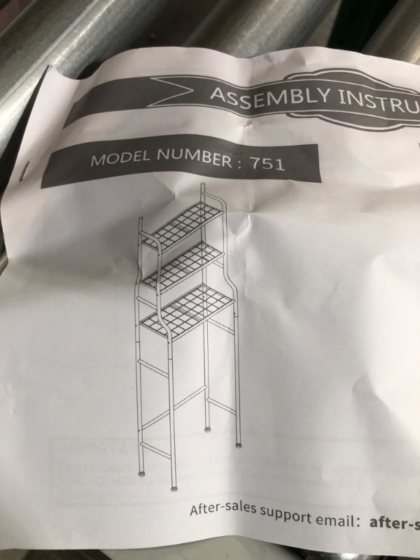 Photo 3 of **SEE NOTES**  3-Shelf Bathroom Organizer Over The Toilet Space Saver Over The Toilet Rack BRONZE