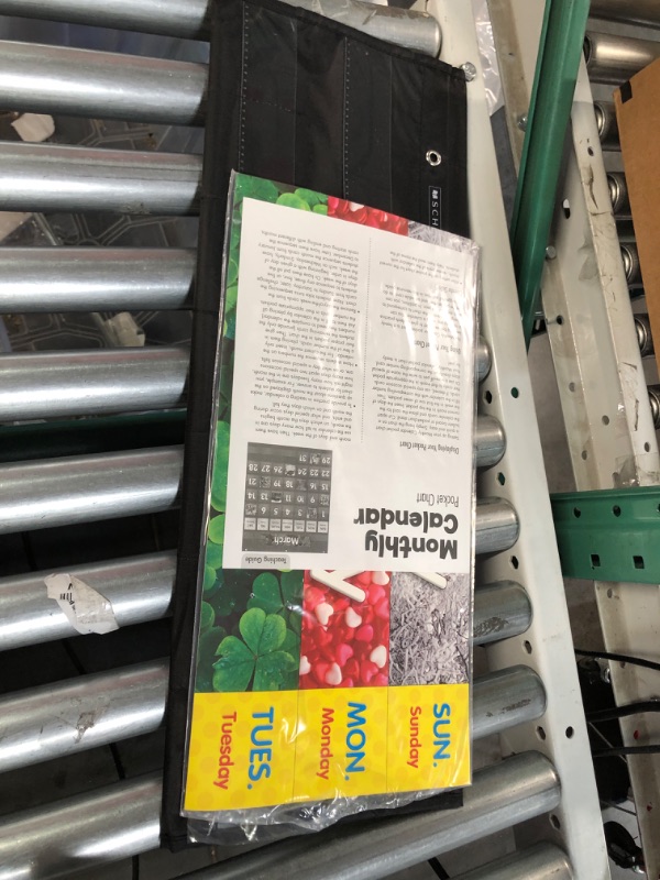 Photo 2 of Scholastic Classroom Resources Pocket Chart Monthly Calendar, Black (SC583866) & Daily Schedule (Black) Pocket Chart Black Calendar + Schedule
