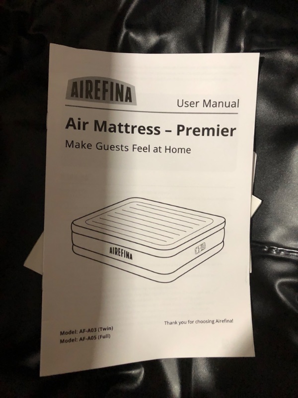 Photo 5 of **PARTS ONLY** **MATRESS LEAKS AIR** Airefina Full Size Air Mattress with Built-in Pump