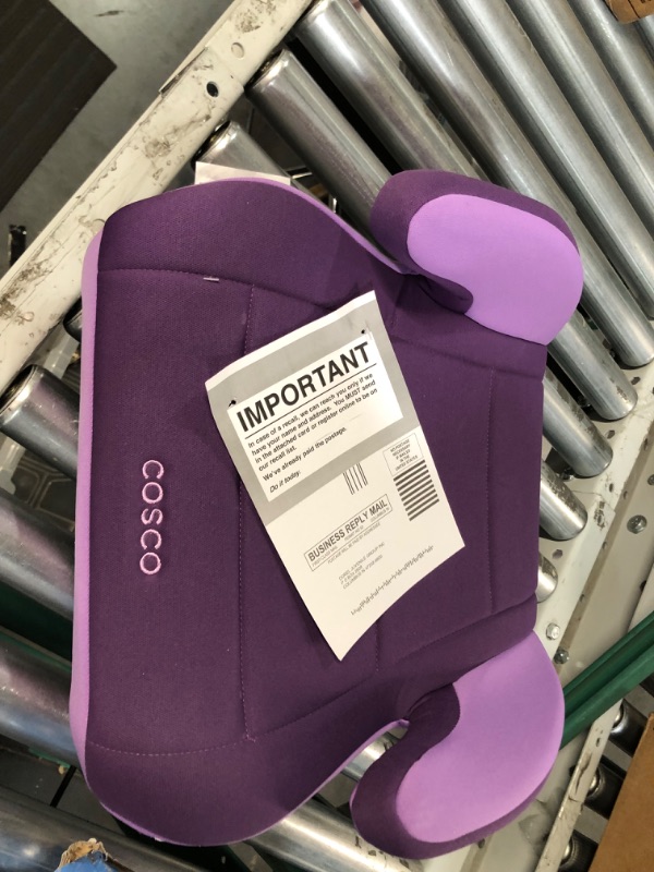 Photo 2 of Cosco Topside Booster Car Seat - Easy to Move, Lightweight Design (Grape), 1 Count (Pack of 1)