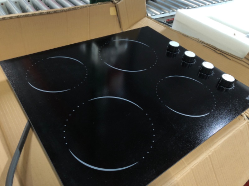 Photo 2 of PREVIOUSLY OWNED- 24 Inch Electric Cooktop Hobsir 4 Burners Built-in Radiant Electric Stove