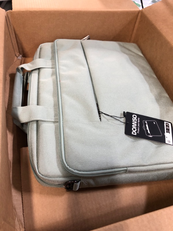 Photo 4 of PREVIOUSLY OWNED- 17.3 inch Laptop Bag Business Briefcase Sage Green