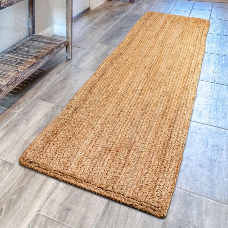 Photo 1 of PREVIOUSLY OWNED-  Signature Loom Handcrafted Farmhouse Jute Accent Rug (2 ft x 6 ft) 