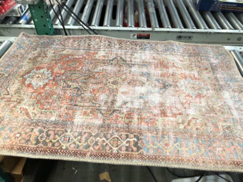 Photo 1 of **SEE NOTES** Collection LQ-15 Terracotta / Sky, Traditional 2'-3" x 3'-9" 
