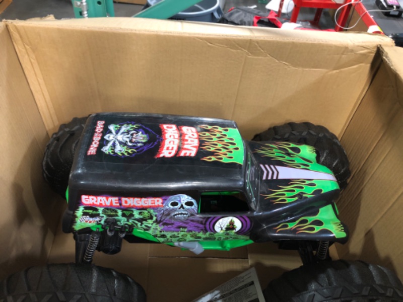 Photo 2 of **missing remote***Monster Jam, Official Mega Grave Digger All-Terrain Remote Control Monster Truck, Over 2 Ft. Tall, 1:6 Scale,