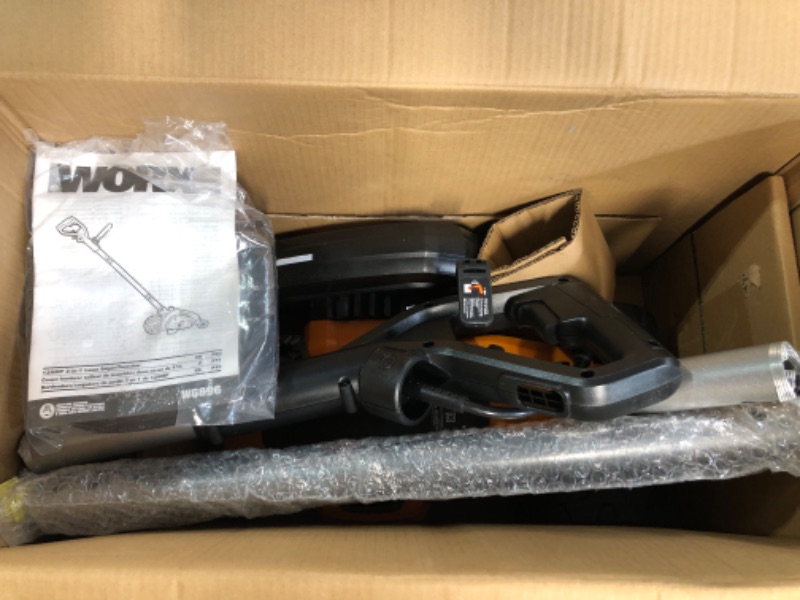Photo 1 of **no extension cord**WORX WG896 12 Amp 7.5" Electric Lawn Edger & Trencher, 7.5in, Orange and Black 