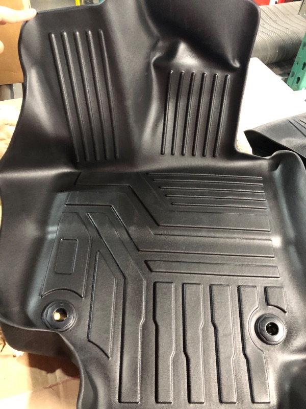 Photo 1 of Powerty Compatible with Floor Mats Toyota RAV4 2023 2022 2021 2020 2019 2 Row Liner Set All Models TPE 3D Trunk Mat All-Weather Custom Fit Floor Liner Black 1st and 2nd row mats
