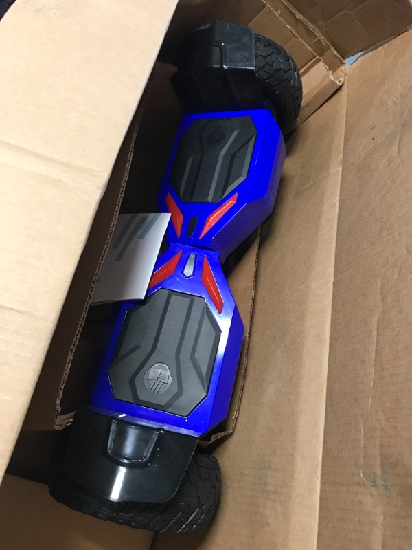 Photo 2 of * item powers on * does not run * sold for parts or repair *
Gotrax E4/E5 All Terrain Hoverboard, 8.5" Offroad Tires Self Balancing Scooters with Music Speaker, Blue