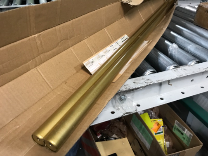 Photo 2 of **SEE NOTES**
OLV 2 Pack Rods for Window 28-48 inch, Adjustable Single Window Curtain Rods, ?Gold