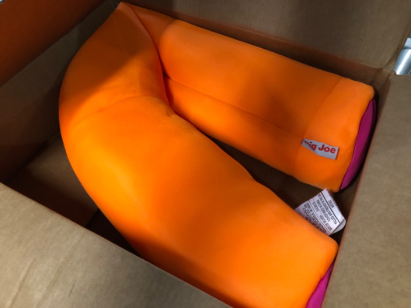 Photo 1 of Big Joe Noodle No Inflation Needed Pool Float, Orange/Pink Double Sided Mesh, Jumbo 4ft