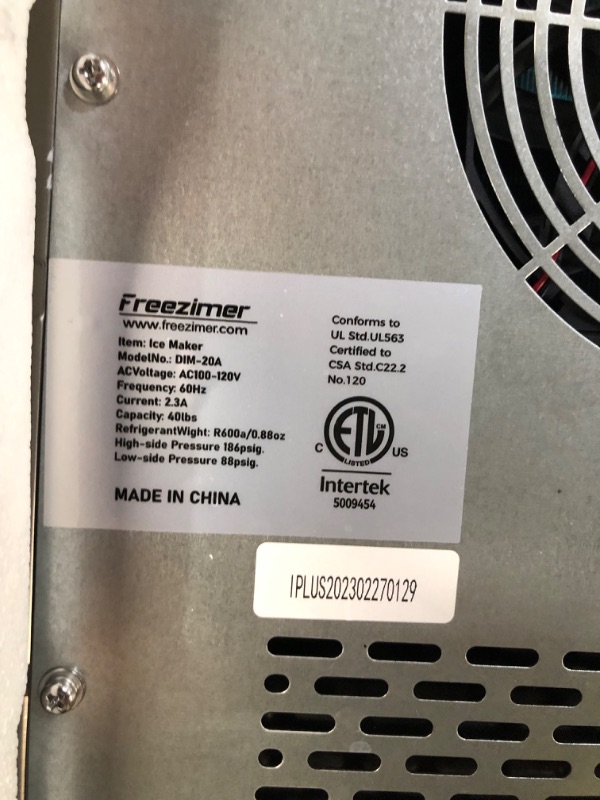 Photo 1 of Freezimer Nugget Ice Maker Countertop WiFi Integrated | Portable Sonic Ice Machine for Home, Platinum Silver