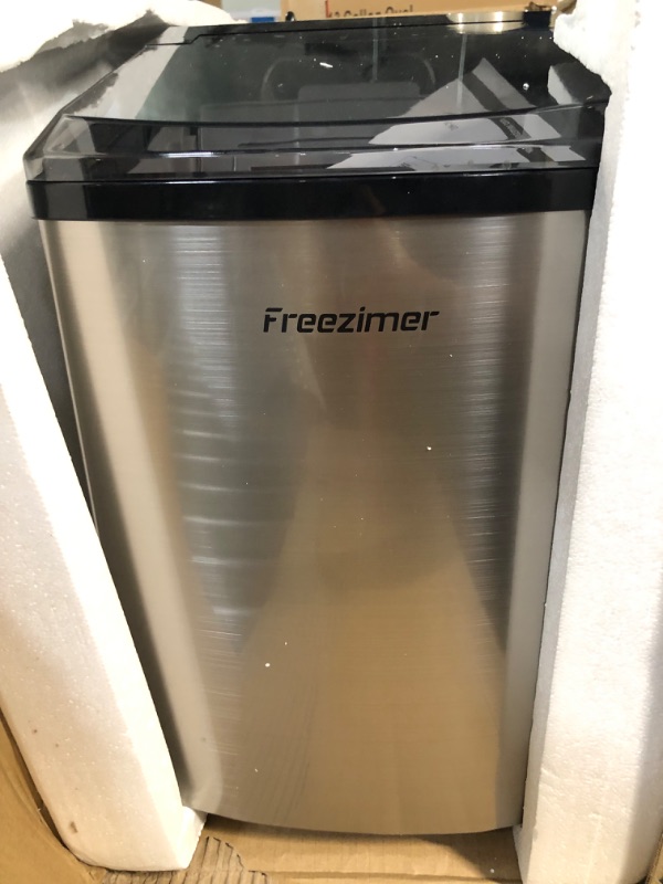 Photo 1 of Freezimer Nugget Ice Maker Countertop WiFi Integrated | Portable Sonic Ice Machine for Home, Platinum Silver