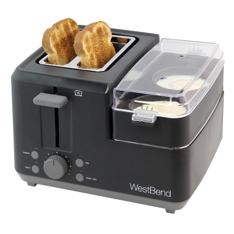 Photo 1 of West Bend 2-Slice Breakfast Station Egg & Muffin Toaster