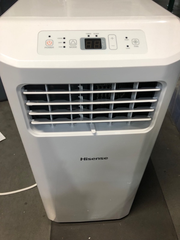 Photo 4 of Hisense Portable Air Conditioner 5000-BTU DOE 115-Volt 3-In-1 Dehumidifier & Fan Quiet Operation 24 Hour Timer Cools Under 299 Sq Ft (AP0522CR1W)