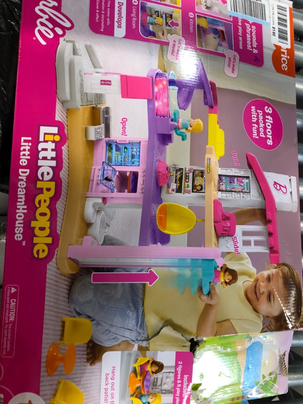 Photo 3 of ***Parts Only***Barbie Little DreamHouse by Fisher-Price Little People, Interactive Toddler playset with Lights, Music, Phrases, Figures and Play Pieces