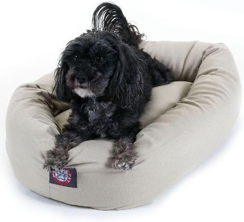 Photo 1 of 24 inch Khaki Bagel Dog Bed By Majestic Pet Products
