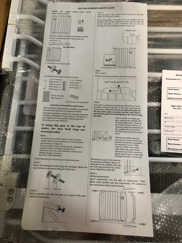 Photo 2 of BalanceFrom Easy Walk-Thru Safety Gate for Doorways and Stairways 