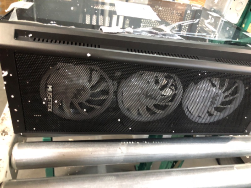 Photo 3 of MUSETEX ATX PC Case Pre-Install 6 PWM ARGB Fans