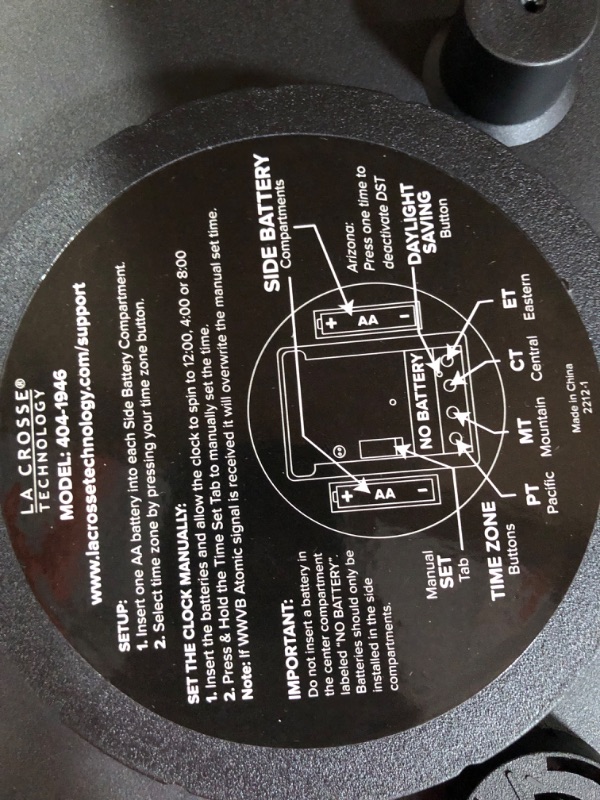 Photo 3 of ***NONFUNCTIONAL - FOR PARTS***
La Crosse Technology 404-00237-INT 18" 