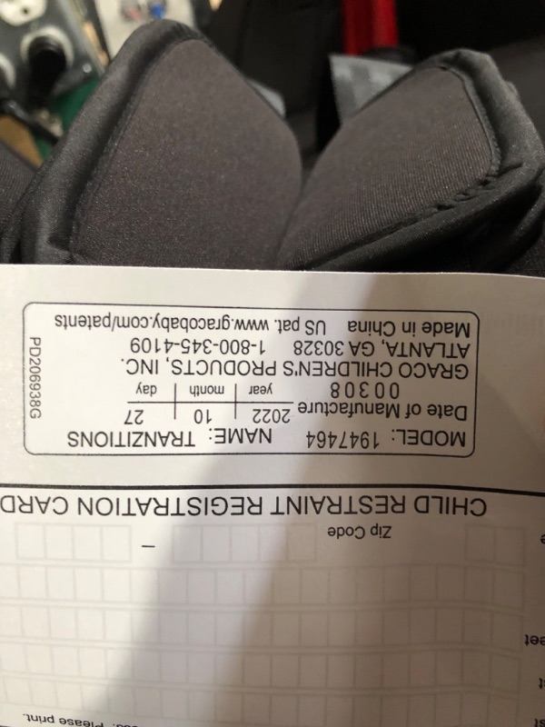 Photo 1 of *MISSING CUP HOLDER*Graco Tranzitions 3 in 1 Harness Booster Seat, Proof Tranzitions Black