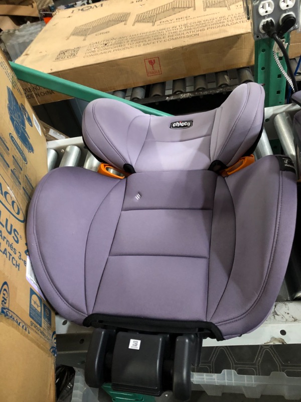 Photo 2 of Chicco KidFit ClearTex Plus 2-in-1 Belt-Positioning Booster Car Seat,Aged 4 Years Lilac/Purple