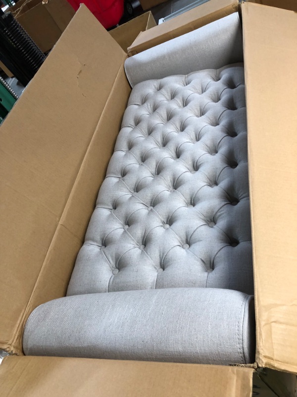 Photo 2 of  LIGHT GREY SOFA OTTOMAN **STOCK IMAGE REFERENCE ONLY/SEE PHOTOS**
