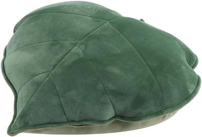 Photo 1 of 3D Leaf Throw Pillow Plush Green Leaf Shaped Throw Pillow