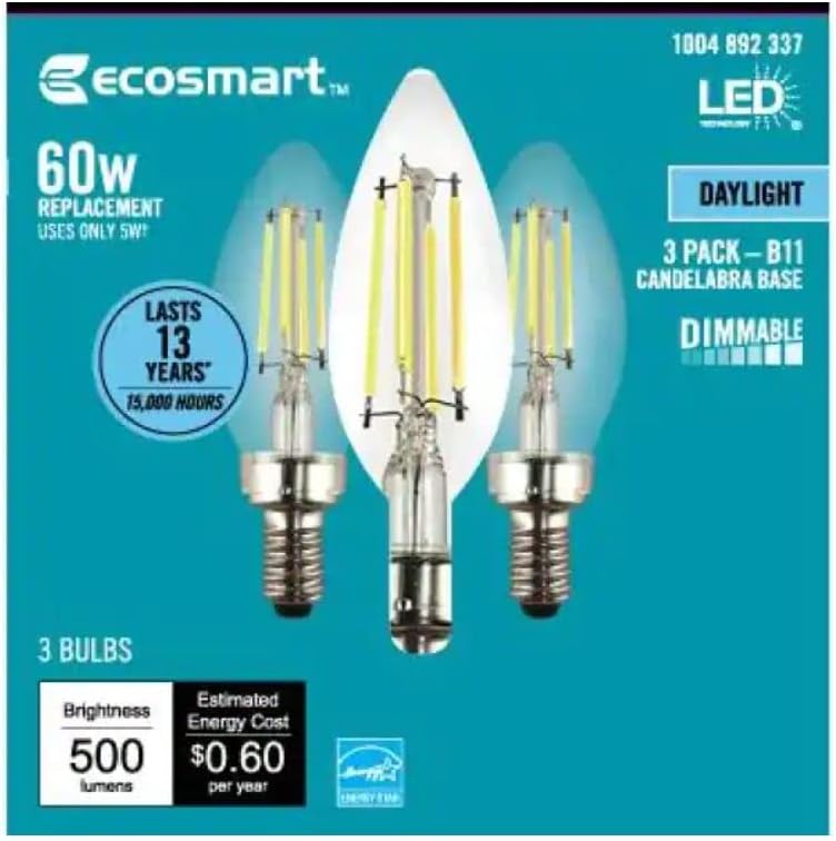 Photo 1 of **BUNDLE OF LIGHT BULBS** EcoSmart 60-Watt Light Bulbs ***BUNDLE OF BULBS***