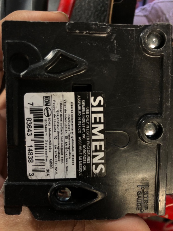 Photo 3 of *NOT TESTED**Siemens 30 Amp Double-Pole Type QP Circuit Breaker